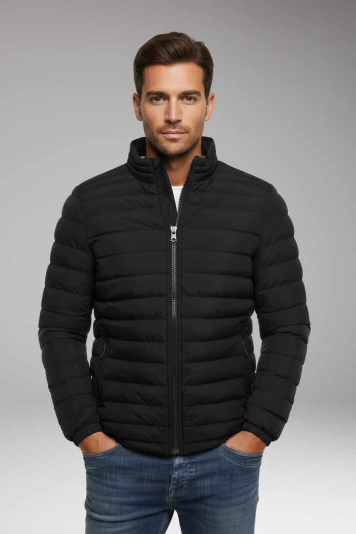 Nicolás | Chaqueta Acolchada Bomber Hombre Cuello Alto Cremallera
