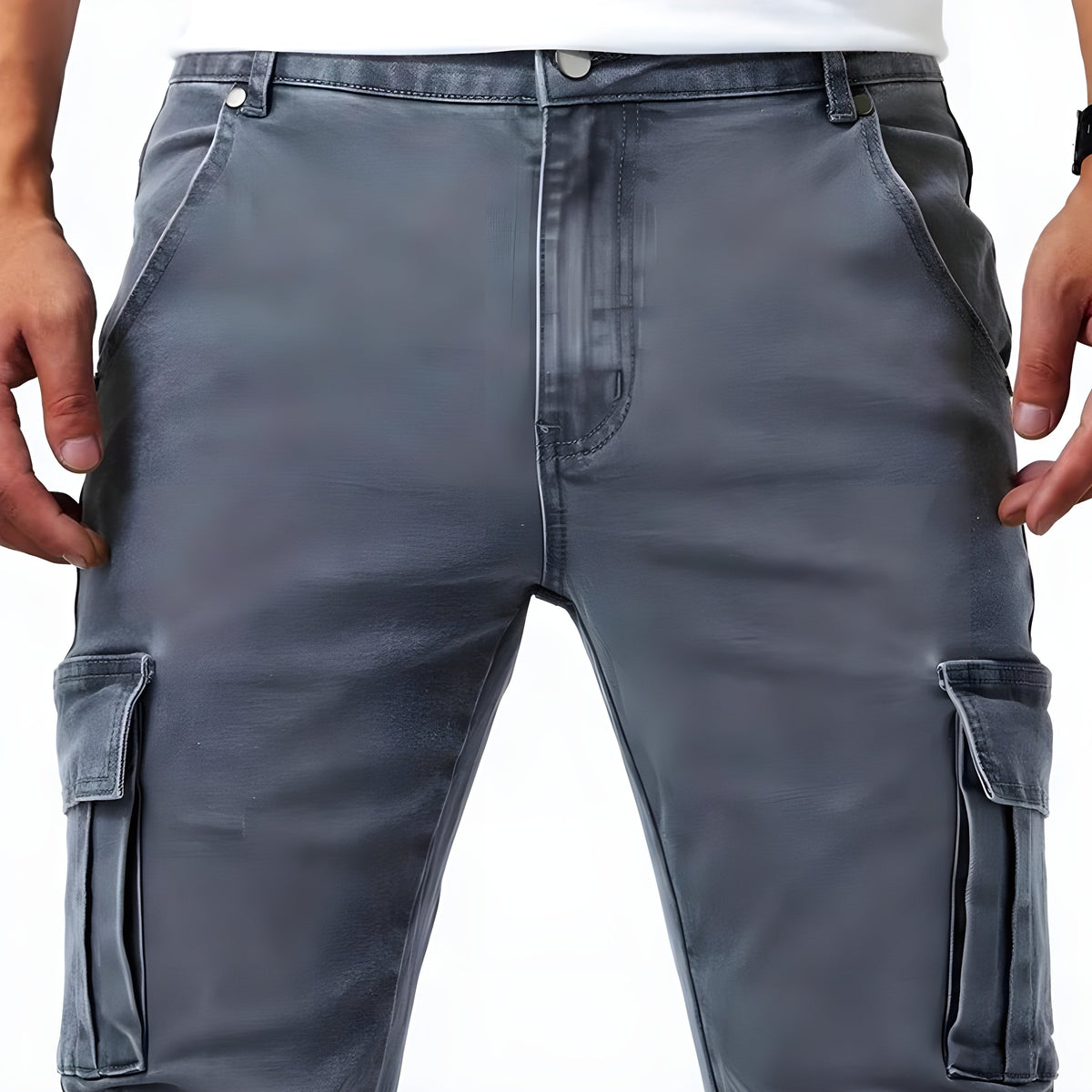 Nicolás | Pantalón Cargo Slim Fit Hombre Múltiples Bolsillos