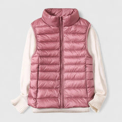 Noelia | Chaleco Acolchado Ligero Mujer Cuello Alto Cremallera