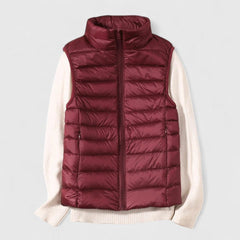 Noelia | Chaleco Acolchado Ligero Mujer Cuello Alto Cremallera