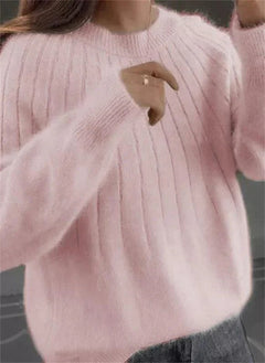 Nuria | Jersey de Lana Mujer Cuello Redondo Manga Larga