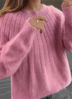 Nuria | Jersey de Lana Mujer Cuello Redondo Manga Larga