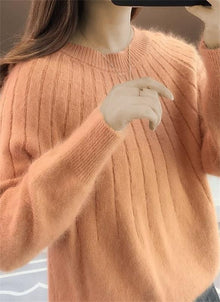 Nuria | Jersey de Lana Mujer Cuello Redondo Manga Larga