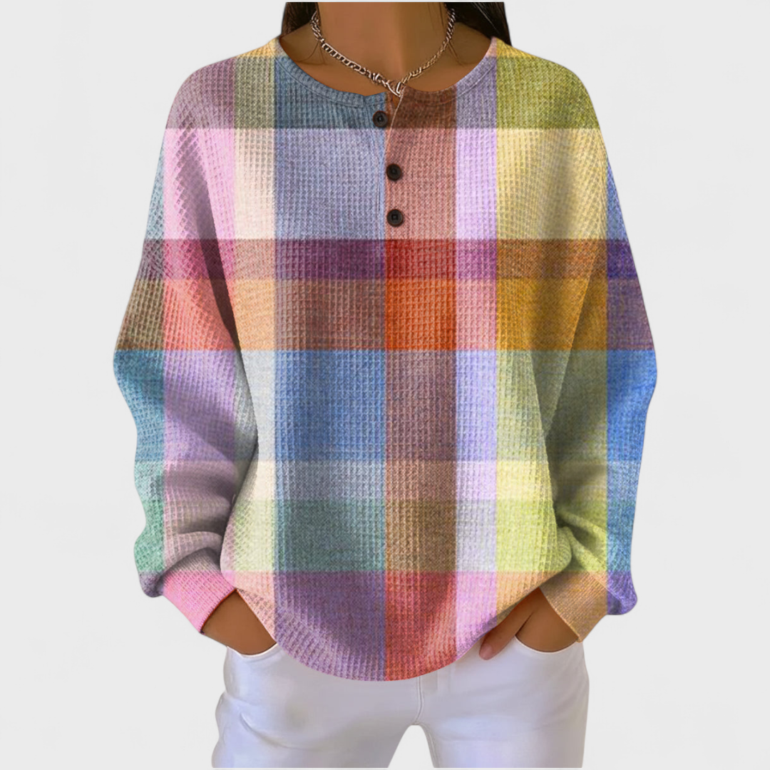 Nuria | Women's Christmas Print Long Sleeve Sweatshirt