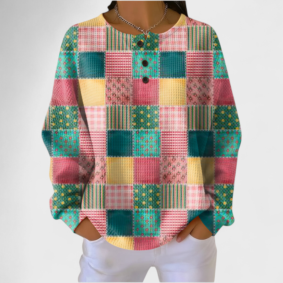 Nuria | Women's Christmas Print Long Sleeve Sweatshirt