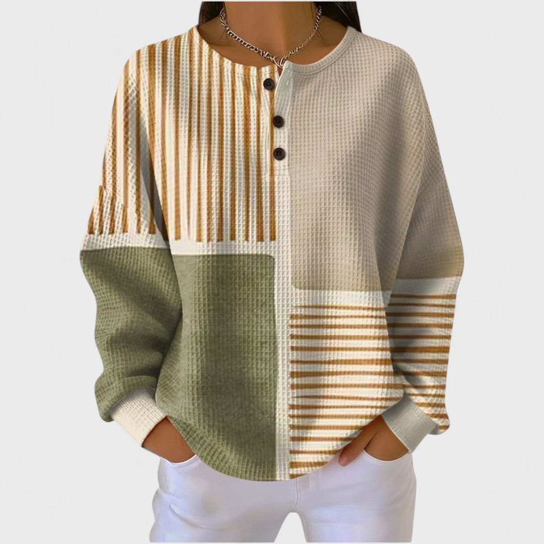 Nuria | Women's Christmas Print Long Sleeve Sweatshirt