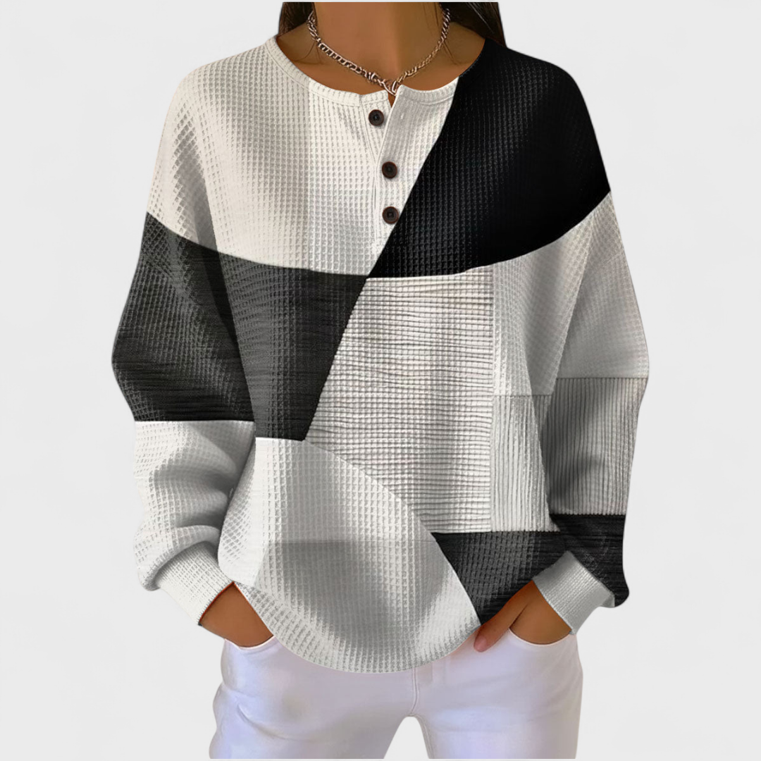 Nuria | Women's Christmas Print Long Sleeve Sweatshirt