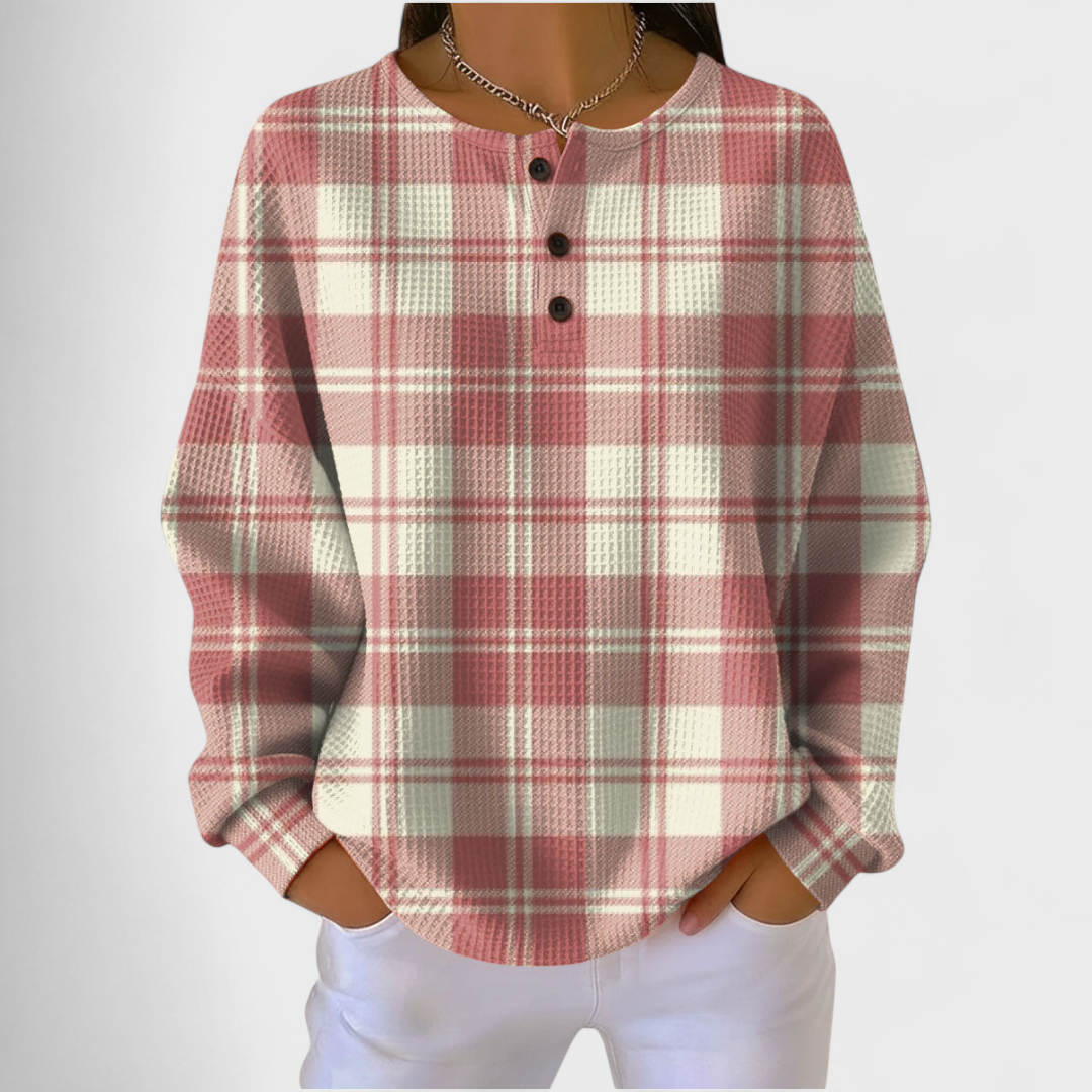 Nuria | Women's Christmas Print Long Sleeve Sweatshirt