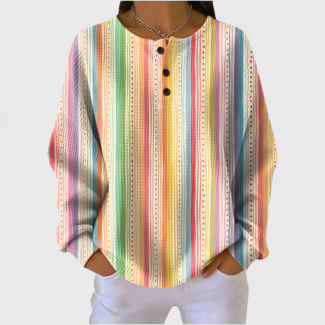 Nuria | Women's Christmas Print Long Sleeve Sweatshirt
