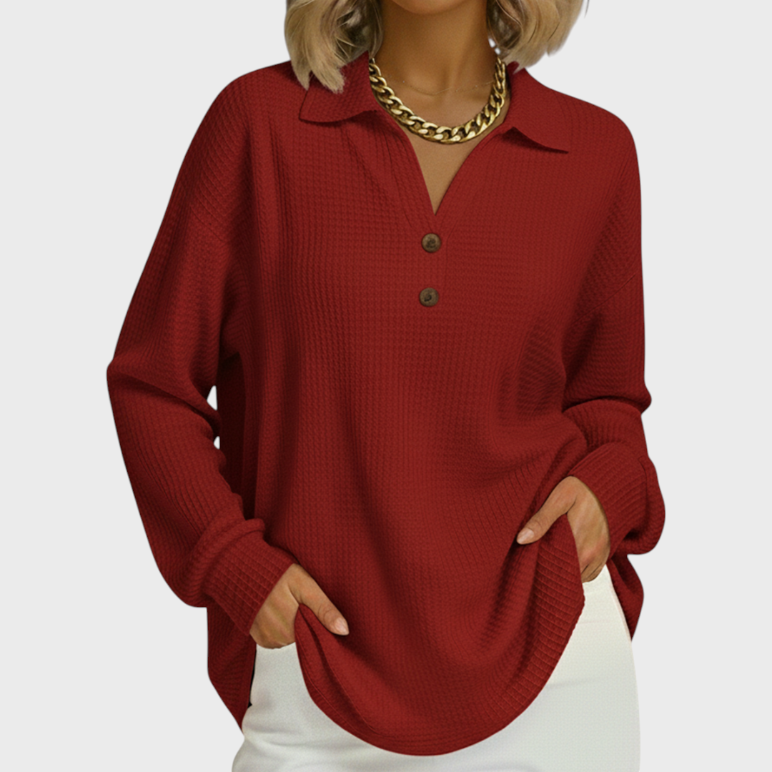 Nuria | Women's Christmas Print Long Sleeve Sweatshirt
