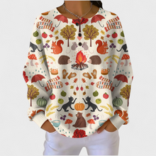 Nuria | Women's Christmas Print Long Sleeve Sweatshirt