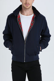 Oriol | Chaqueta Harrington Hombre Forro Tartán Cremallera