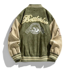 Oriol | Varsity Jacket Hombre Parches Bordados Botones