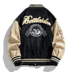 Oriol | Varsity Jacket Hombre Parches Bordados Botones