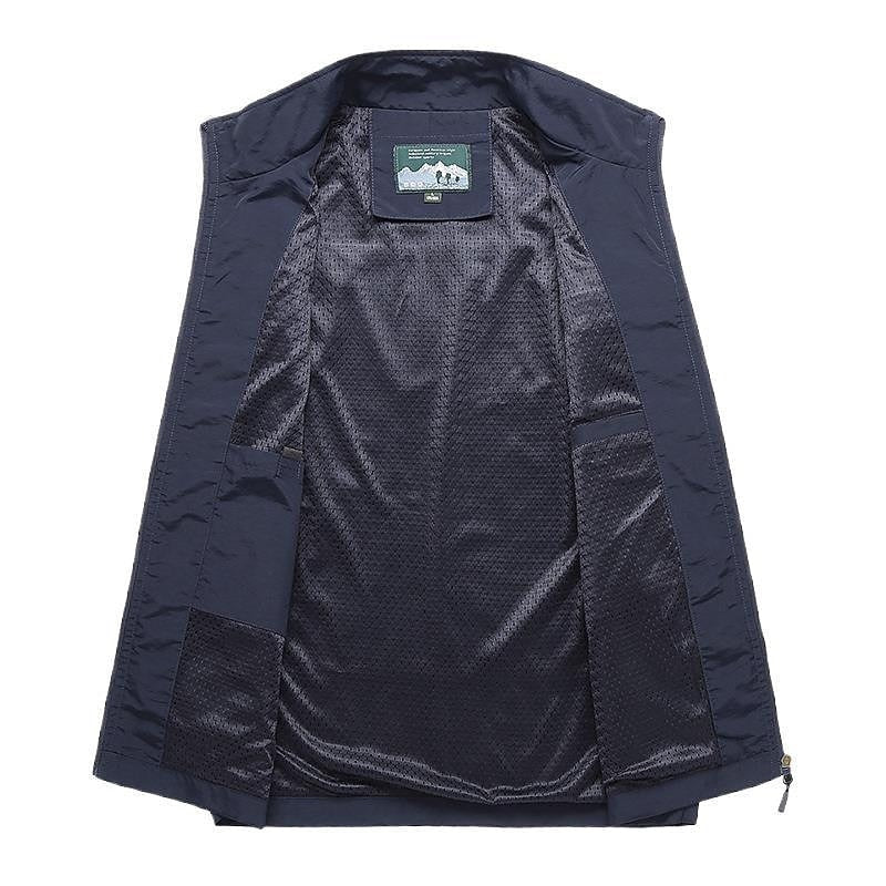 Óscar | Gilet Ligero Hombre Cuello Alto Bolsillos con Cremallera