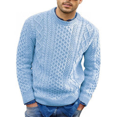 Óscar | Jersey de Punto Cuello Redondo Hombre Trenzado