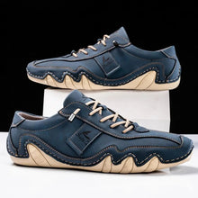 Óscar | Zapatos de Cuero Casual Hombre Cordones Suela Ondulada