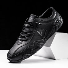 Óscar | Zapatos de Cuero Casual Hombre Cordones Suela Ondulada