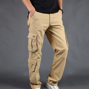 Pablo | Pantalón Cargo de Algodón Hombre Multibolsillos Corte Recto