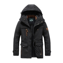 Pau | Parka Hombre Acolchada con Capucha Forro Polar