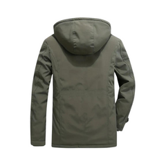 Pau | Parka Hombre Acolchada con Capucha Forro Polar