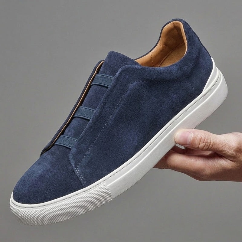 Pau | Sneakers de Ante Sin Cordones Hombre