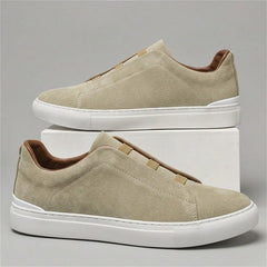 Pau | Sneakers de Ante Sin Cordones Hombre