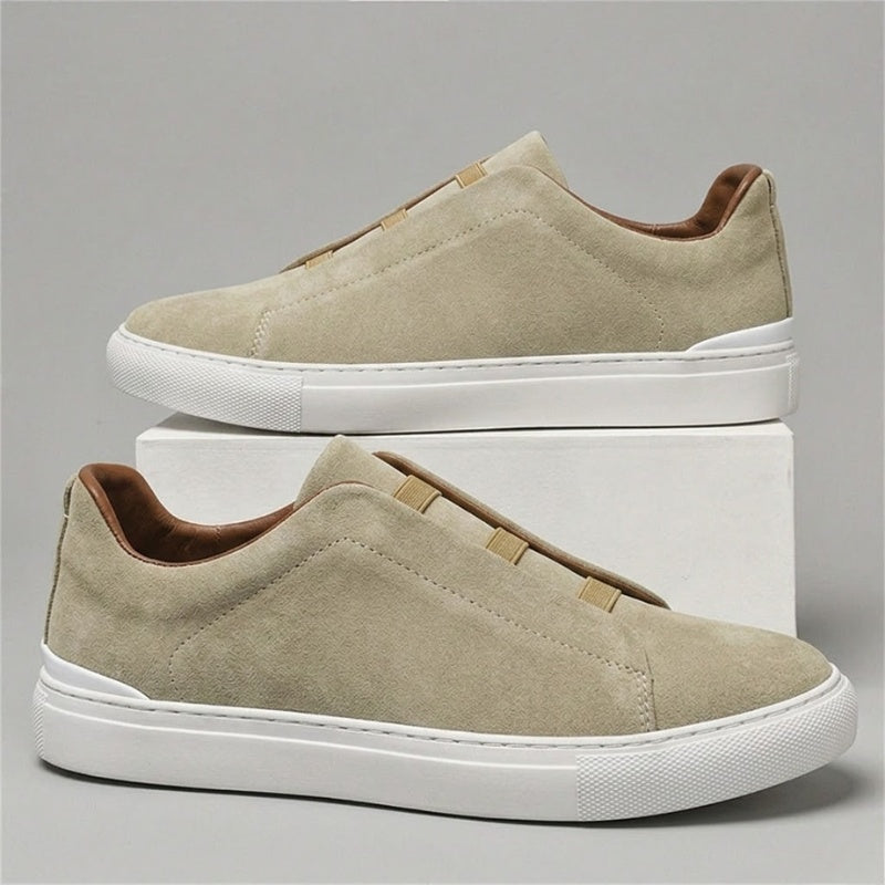 Pau | Sneakers de Ante Sin Cordones Hombre