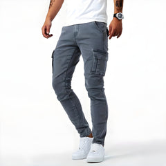 Pol | Cargo Pants Slim Hombre Multibolsillos