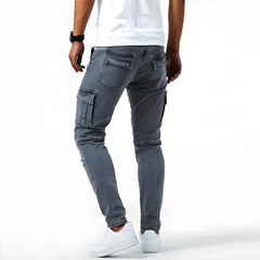 Pol | Cargo Pants Slim Hombre Multibolsillos