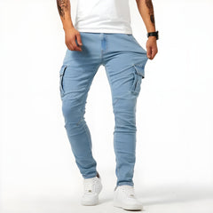 Pol | Cargo Pants Slim Hombre Multibolsillos
