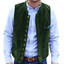 Pol | Chaleco de Ante Hombre Botones Estilo Tradicional