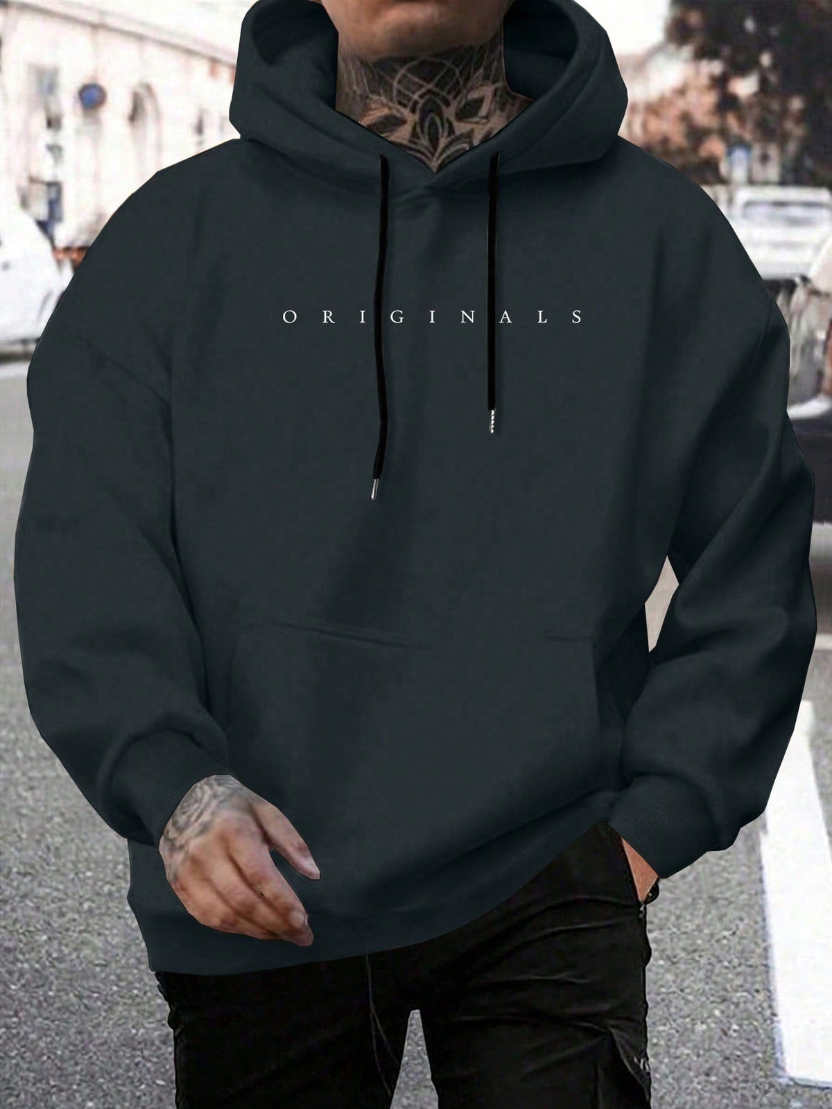 Pol | Sudadera con Capucha Oversize Hombre Bolsillo Canguro