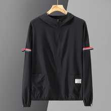 Pol | Varsity Jacket Hombre con Capucha Rayas Manga