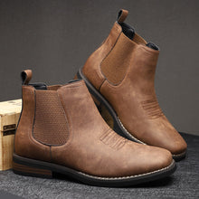 Rafael | Chelsea Boots Hombre Slip-On Cuero Sintético Suela Bloque