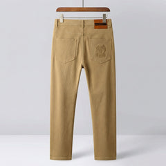 Rafael | Pantalón de Algodón Twill Hombre Corte Recto Vestir