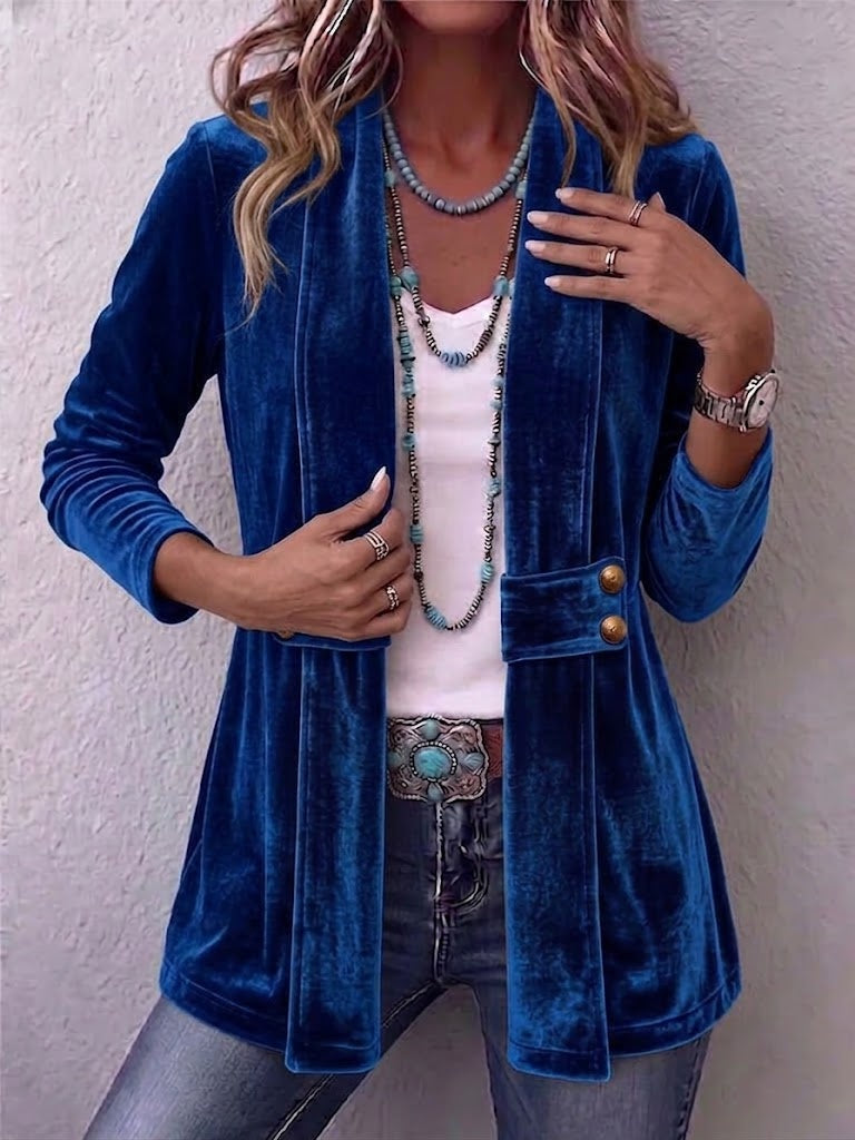 Raquel | Women's Animal Print Denim Jacket with Pockets