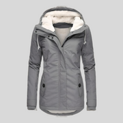 Rocío | Parka Impermeable Mujer con Capucha Forro Borreguito