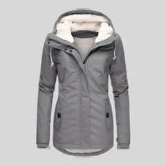 Rocío | Parka Impermeable Mujer con Capucha Forro Borreguito