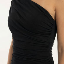 Rocío | Vestido Largo de Fiesta Un Hombro Mujer Fruncido