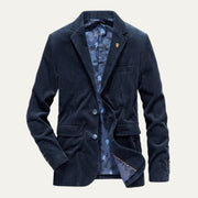 Rodrigo | Blazer de Pana Hombre Americana Entallada Forro Estampado