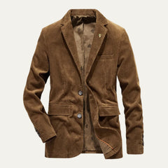 Rodrigo | Blazer de Pana Hombre Americana Entallada Forro Estampado