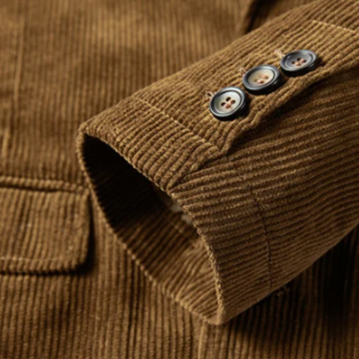 Rodrigo | Blazer de Pana Hombre Americana Entallada Forro Estampado