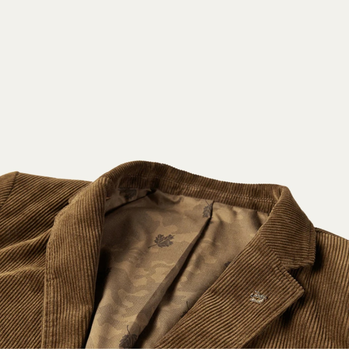 Rodrigo | Blazer de Pana Hombre Americana Entallada Forro Estampado