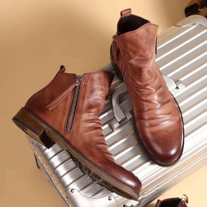 Rodrigo | Botas Chelsea Hombre de Cuero Cremallera Lateral