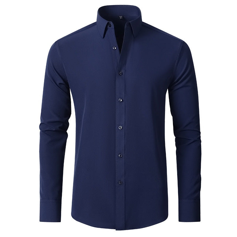 Rodrigo | Camisa Oxford Slim Fit de Manga Larga Hombre Stretch Cuello Clásico