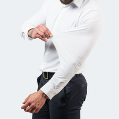 Rodrigo | Camisa Oxford Slim Fit de Manga Larga Hombre Stretch Cuello Clásico