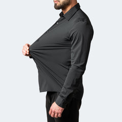Rodrigo | Camisa Oxford Slim Fit de Manga Larga Hombre Stretch Cuello Clásico