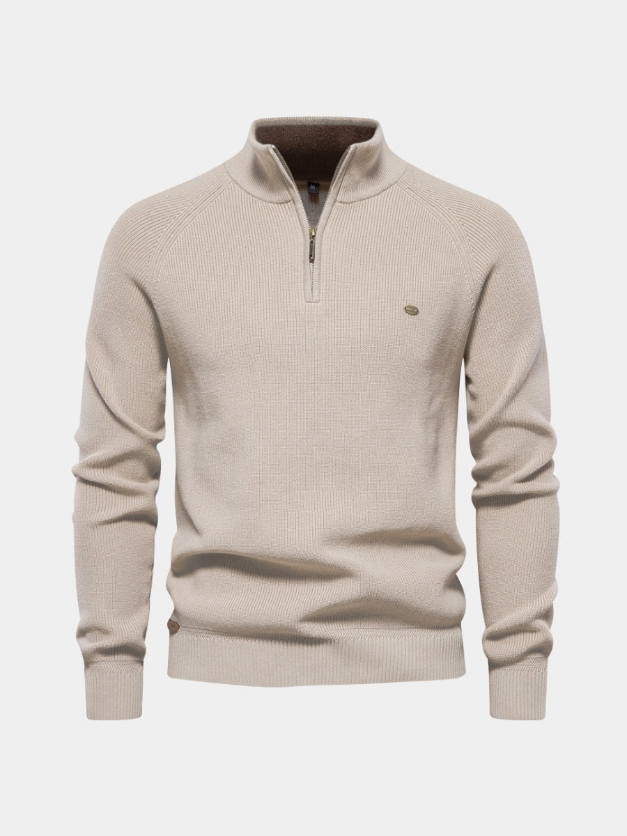 Rodrigo | Jersey de Punto con Cremallera Hombre Cuello Alto Manga Larga