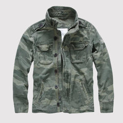 Rubén | Chaqueta Militar Hombre Algodón Bolsillos Cargo